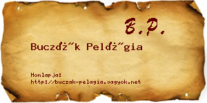 Buczák Pelágia névjegykártya